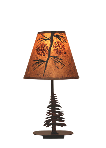 Mini Iron Pine Tree  Lamp