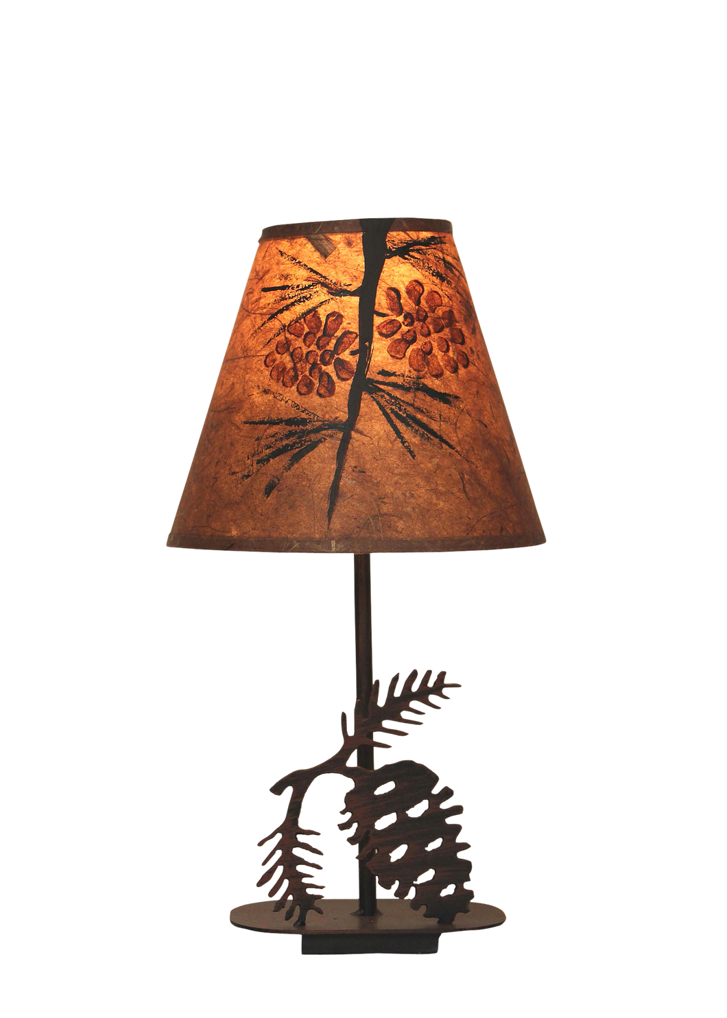 Mini Iron Pine Cone Lamp