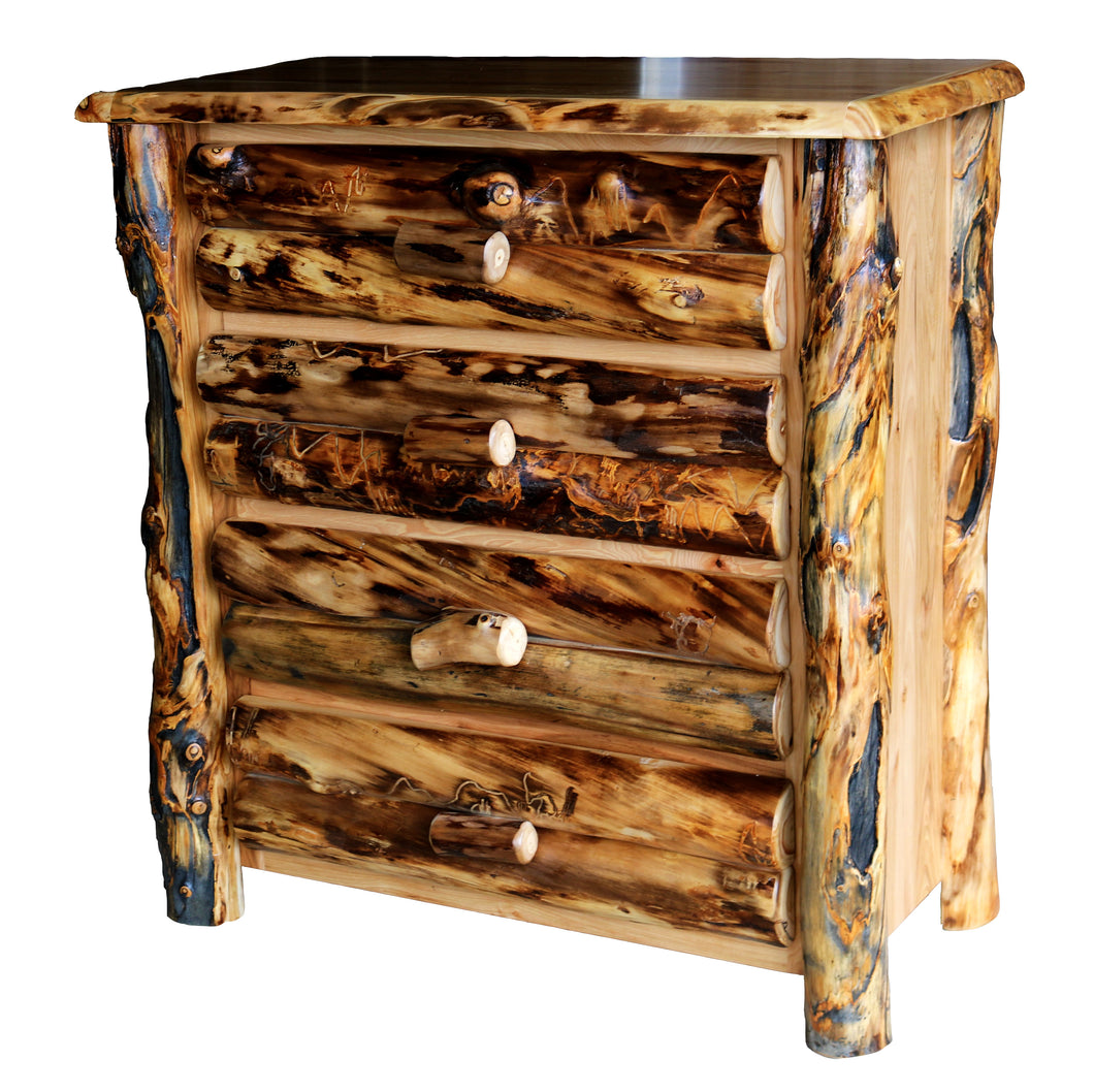 Four Drawer Apsen and Hickory Chest