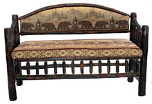 Hickory Curved Back Bed Bench