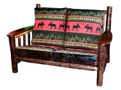Rustic Hickory Loveseat