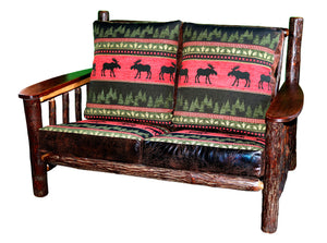 Rustic Hickory Loveseat