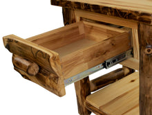 Aspen One Drawer Solid Shelf Nightstand