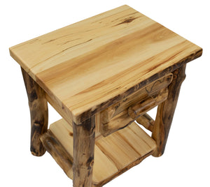 Aspen One Drawer Solid Shelf Nightstand