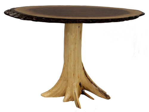 Walnut Sofa Table with Cedar Stump