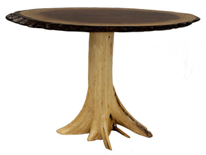 Walnut Sofa Table with Cedar Stump