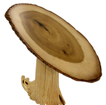 Tulip Poplar Sofa Table with Cedar Stump