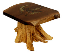 Maple Top Coffee Table with Cedar Stump