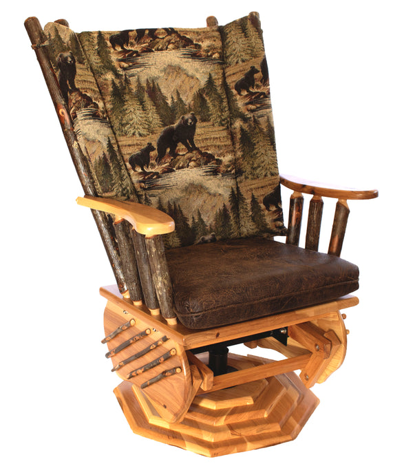 Hickory Swivel Glider