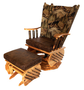 Hickory Swivel Glider