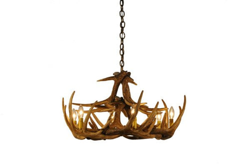 Whitetail 12 Faux Antler Cascade Chandelier
